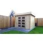Houten tuinhuisje Modern platdak 300x250cm / 28mm