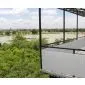 Tuinscherm tuinafscheiding balkonscherm kunststof PVC wit 1x5m