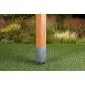 Paalhouders puntpaalhouders vuurverzinkt 101/900mm