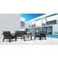 Aluminium loungeset Alexia I 4 personen
