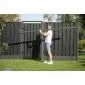 Hout beton schutting volledig antraciet  200x190cm (per set)