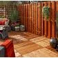 Vlondertegels 100x100cm hardhout Bangkirai