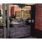 Tuinpoort dubbelstaafmatten gepoedercoat 203cm hoog en 100cm breed