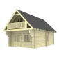 Houten huis blokhut lodge chalet Stavanger 5,20x7,80m (94mm)