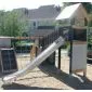 Glijbaan rvs speeltoestellen laag (platformhoogte 200cm)