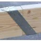 Gordinglas 75x200mm houtverbinding, verzinkt