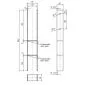 H-pergoladrager zwaar tuinscherm carport 121mm