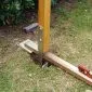 H-pergoladrager tuinscherm, schutting, carport 111mm