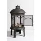 Tuinhaard houthaard allesbrander gietijzer 126x65cm