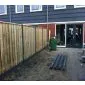 Hout beton schutting antraciet 200x190cm (per set)