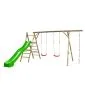 Houten speeltoestel schommel Nora compleet met glijbaan 450x375x220cm