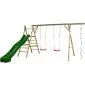 Houten speeltoestel schommel Nora compleet met glijbaan 450x375x220cm