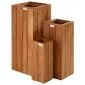 Bloembak plantenbak Bangkirai hardhout 70cm hoog