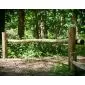 Slagboom ligger kastanjehout 400cm 