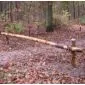 Slagboom ligger kastanjehout 300cm