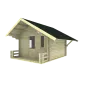 Trekkershut vakantiehuis Göteborg 3.66x3.66m (50mm)