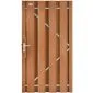 Hardhouten tuinpoort op poortframe Bangkirai compleet 180x100cm
