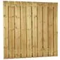 Schutting tuinscherm zichtdicht 21 planks 180x180cm RVS