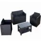 Loungeset tuinset wickerset Ambiente cappuccino