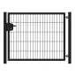 Tuinpoort dubbelstaafmatten gepoedercoat 203cm hoog en 100cm breed