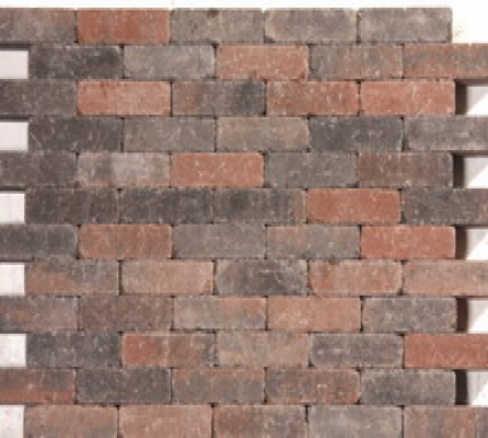 Sierbestrating | Klinkers | Koppelstones | Koppelstones roodzwart